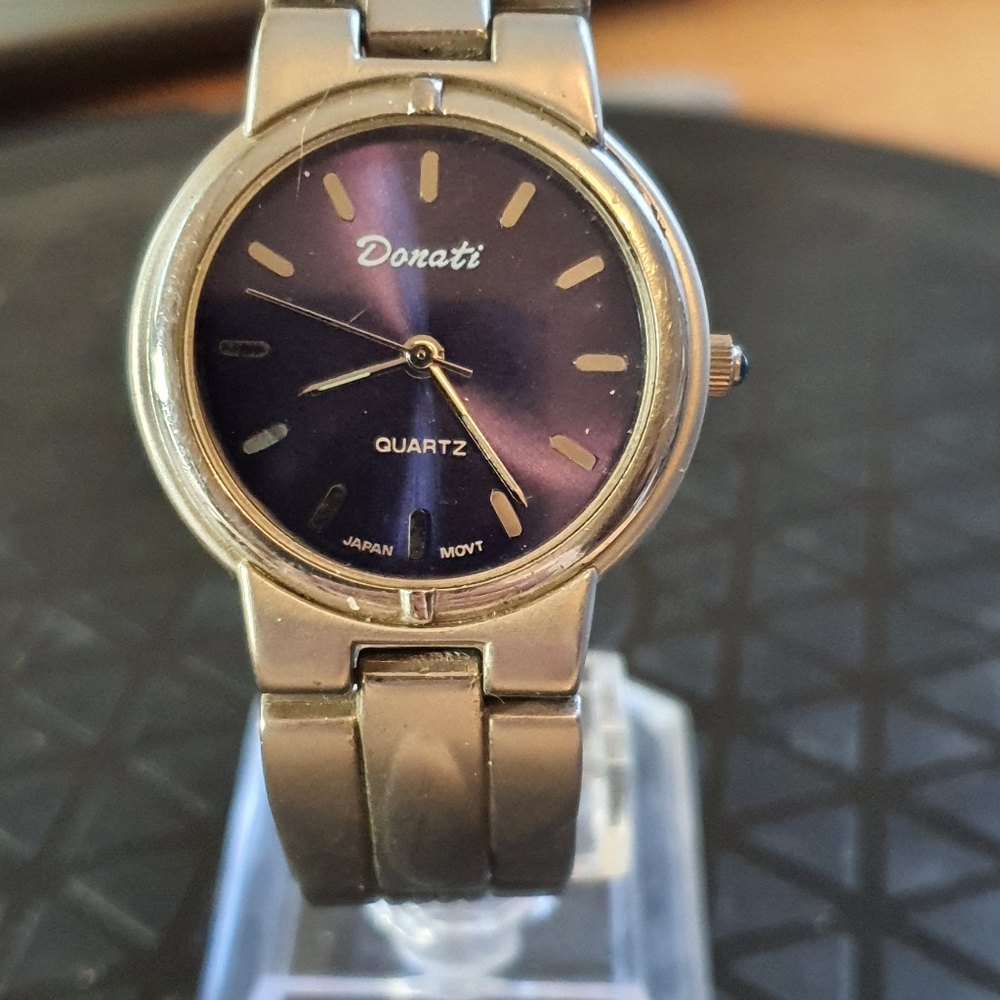 10/$20 Donati Silver/Purple Stainless Steel Men's Watch